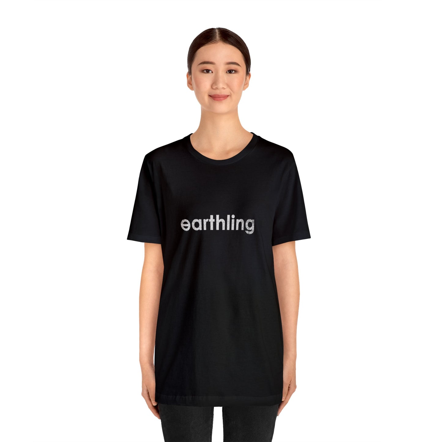 Earthling™ Logotype (dirty air) Unisex Jersey Short Sleeve Tee